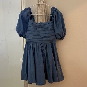 Abercrombie & Fitch Light Blue Smocked Top